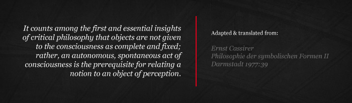 Ernst Cassirer, Philosophie der symbolischen Formen II, Darmstadt 1977:39