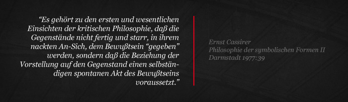 Ernst Cassirer, Philosophie der symbolischen Formen II, Darmstadt 1977:39